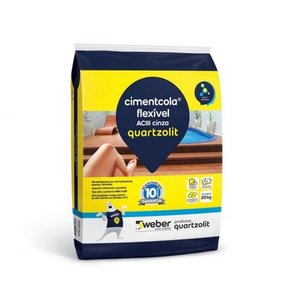 Argamassa Cimentcola Flexível ACIII Cinza Quartzolit