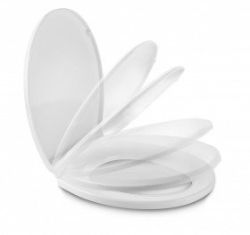 Assento PP Softclose Smart Oval Branco Tigre