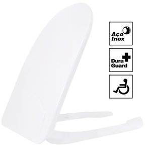 Assento Sanitário com Abertura Frontal Vogue Conforto Branco Tupan