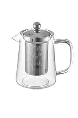 Bule Para Chá Em Vidro e Aço Inox Com Infusor 700ml Oxford