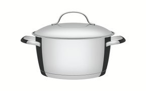 Caçarola Allegra Funda em Aço Inox com Fundo Triplo Tramontina 24cm 62654/240