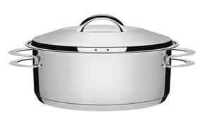 Caçarola Solar Rasa em Aço Inox Fundo Triplo Tramontina 28cm 62503/280