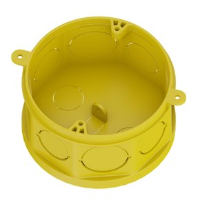 Caixa de Luz Octogonal Fundo Móvel Amarela Tigre 4 x 4"