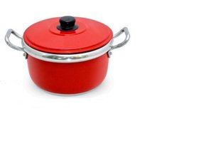 Caldeirão Bojudo Vermelho Elitec 954