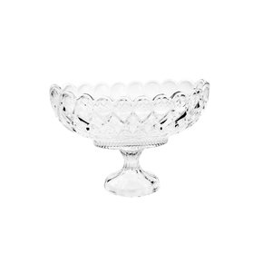 Centro de Mesa com pé Cristal Angel Wolff 35219