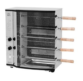 Churrasqueira a Gás 5 Espetos Branco Hidro Industrial