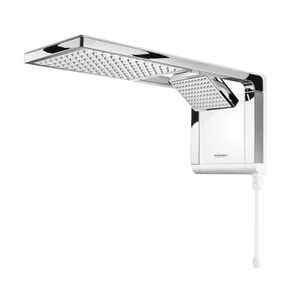 Chuveiro Acqua Duo Branco com Cromado Lorenzetti 7800W
