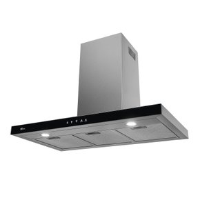 Coifa Parede Infinity Digital Touch Vidro Preta 90cm 19902 Fischer