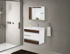 Conjunto de Balcão Suspenso Napole Castaine Rorato 80 cm