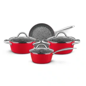 Conjunto de Panelas 4 Peças Stoneflon Granito 8435 MTA