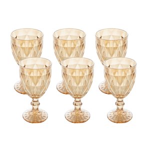 Conjunto de Taças Água Ambar Diamond Lyor 325ml 7394