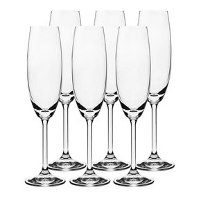 Conjunto de Taças Champanhe 220ML Gastro 6 peças Bohemia 56079