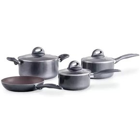 Jogo De Panelas 04 Peças Ceramic Life Smartplus Cinza Brinox