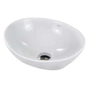 Cuba de Apoio Oval Branca Movel 01