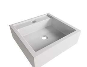 Cuba de Apoio Quadrada Branca Ferrara Sercel