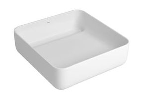 Cuba de Apoio Quadrada com Válvula Oculta Branca Slim Deca L.11040.VO.17 40cm