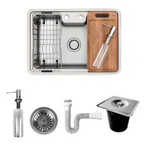 Cuba de Sobrepor ou Embutir Retangular Massima com Acessorios e Lixeira Docol 68x48   01611616