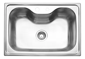 Cuba Morgana De Sobrepor 69x49 Aço Inox Acetinado Tramontina