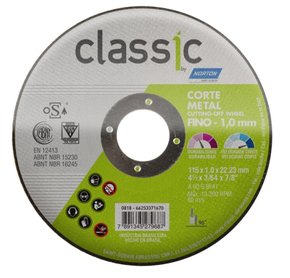 Disco de Corte Classic Norton AR102 4.1/2"