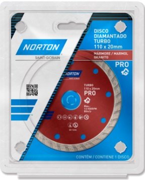 Disco Diamantado Pro Turbo Norton 110mm