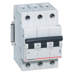 Disjuntor Trifásico RX3 Curva C 25A DIN Legrand