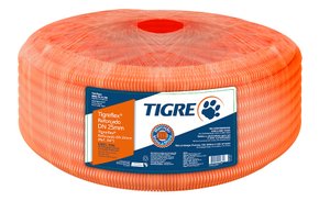Eletroduto Corrugado Reforçado Tigreflex 3/4 ou 25mm 50 metros Tigre
