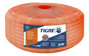 Eletroduto Corrugado Reforçado Tigreflex Laranja Tigre 1'' ou 32mm Rolo Fechado 50 metros