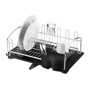 Escorredor de Louças com Bandeja Preto Fosco Future 1532PT