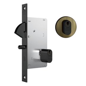 Fechadura 950 Roseta Redonda Gorje Externa Antique Stam 13858