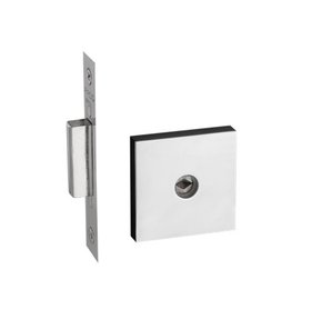 Fechadura Auxiliar Roseta Quadrada Cromada Pado 1500