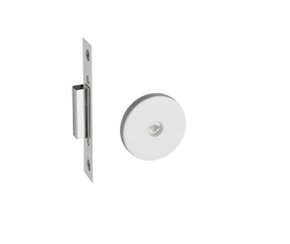 Fechadura Auxiliar Roseta Redonda Cromada Pado 1000