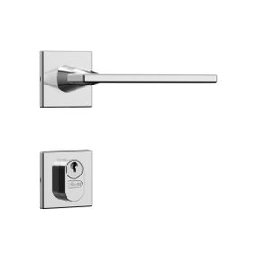 Fechadura Classic 40 3000 Roseta Quadrada Roseta Externa Inox Stam 38216