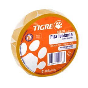 Fita Isolante Amarela Tigre 10 metros