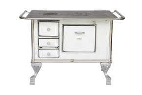 Fogão a Lenha Branco Lado Direito Nº2 Maestro