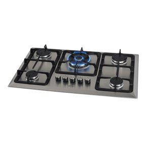 Fogão Cooktop a Gás Infinity 5 Queimadores com Mesa Inox Tripla Chama Fischer