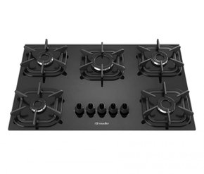 Fogão Cooktop a Gás Top Preto 5 Queimadores Mueller