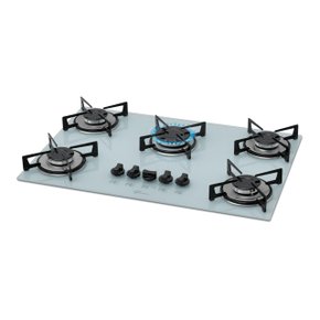 Fogão Cooktop Vidro Temperado 5Bocas Branco 1642-6986 Fischer