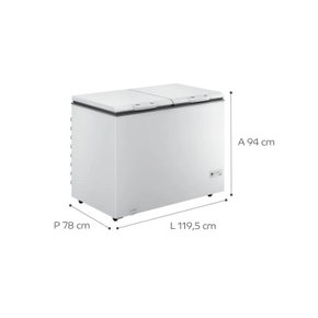 Freezer Horizontal 2 Portas Consul 414 Litros CHB42EB - Carlessi