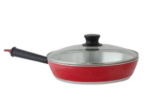 Frigideira com Tampa de Vidro Vermelha Gulê 24 cm 445