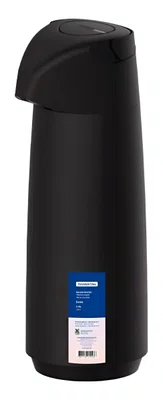 Garrafa Térmica Tramontina Ampola De Vidro Exata 1,8l Preto