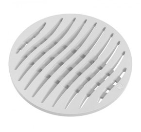 Grelha Redonda Branca Tigre 100 mm