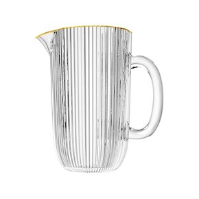 Jarra de Vidro L¿Hermitage Cameratta 1,3L Borda Dourada