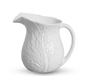 Jarra Pequena Couve Branca Scalla