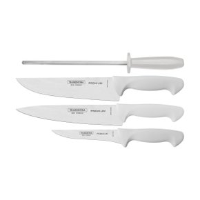 Jogo de Facas com Chaira Premium Tramontina 4 Peças 24699/825