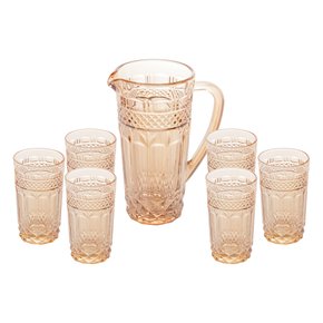 Jogo de jarra com 6 copos Ambar Brand Wolff 28175