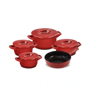 Jogo De Panelas Cerâmica Duo+ Smart 5 Pç Pomodoro - Ceraflame