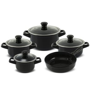 Jogo De Panelas De Cerâmica Duo Smart Preto J604141 Ceraflame