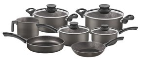 Jogo de Panelas Paris Texture Grafite Tramontina 7 peças 28599/602
