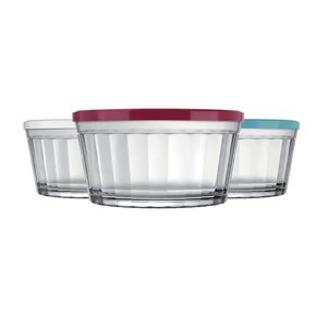 Jogo Tigela com Tampa  Americana Marinex 615ml 3 Peças Cb-4269