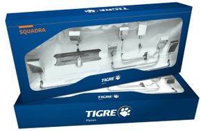 Kit Acessórios Banheiro Squadra Tigre 5 Peças 5000.SQD.CR